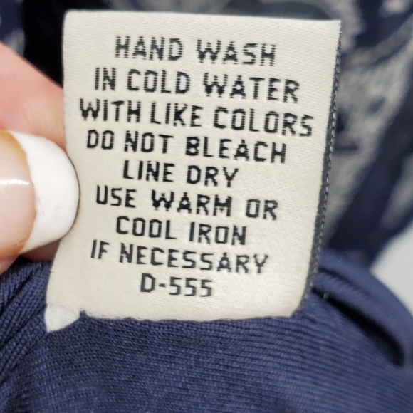 Speed Control NY navy blue and white long flowing dress 1X - Picture 13 of 16